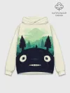 Худи мужской база хлопок / Тоторо охраняет лес
