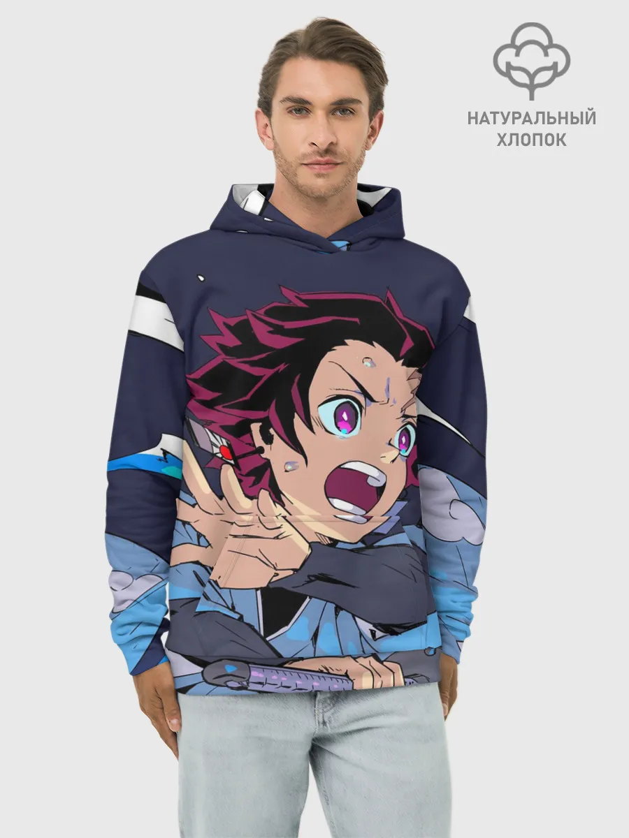 Худи мужской база хлопок / Клинок Рассекающий Демонов