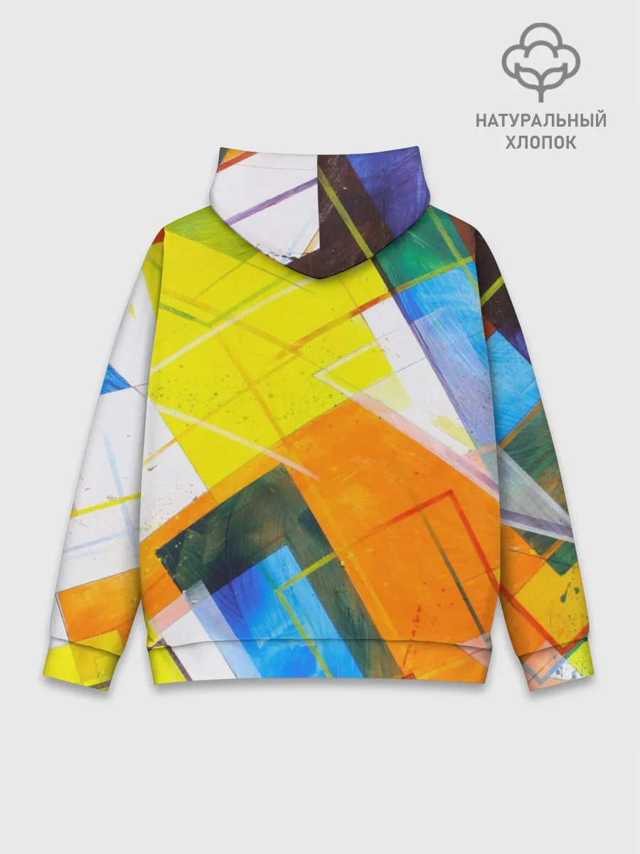 Худи мужской база хлопок / Геометрический хаос