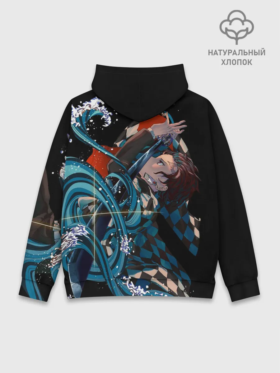 Худи мужской база хлопок / КЛИНОК РАССЕКАЮЩИЙ ДЕМОНОВ