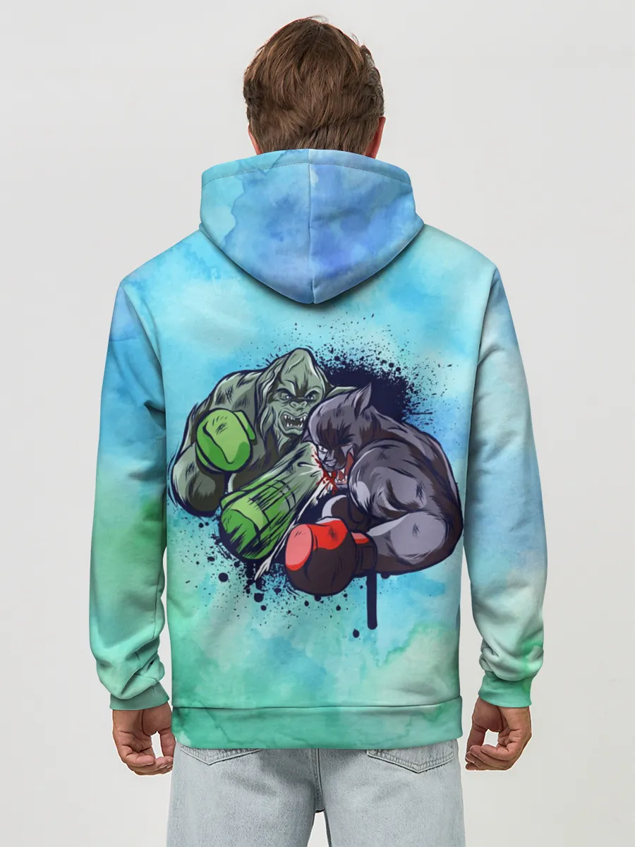 Худи мужской база хлопок / Тайсон против Джонса