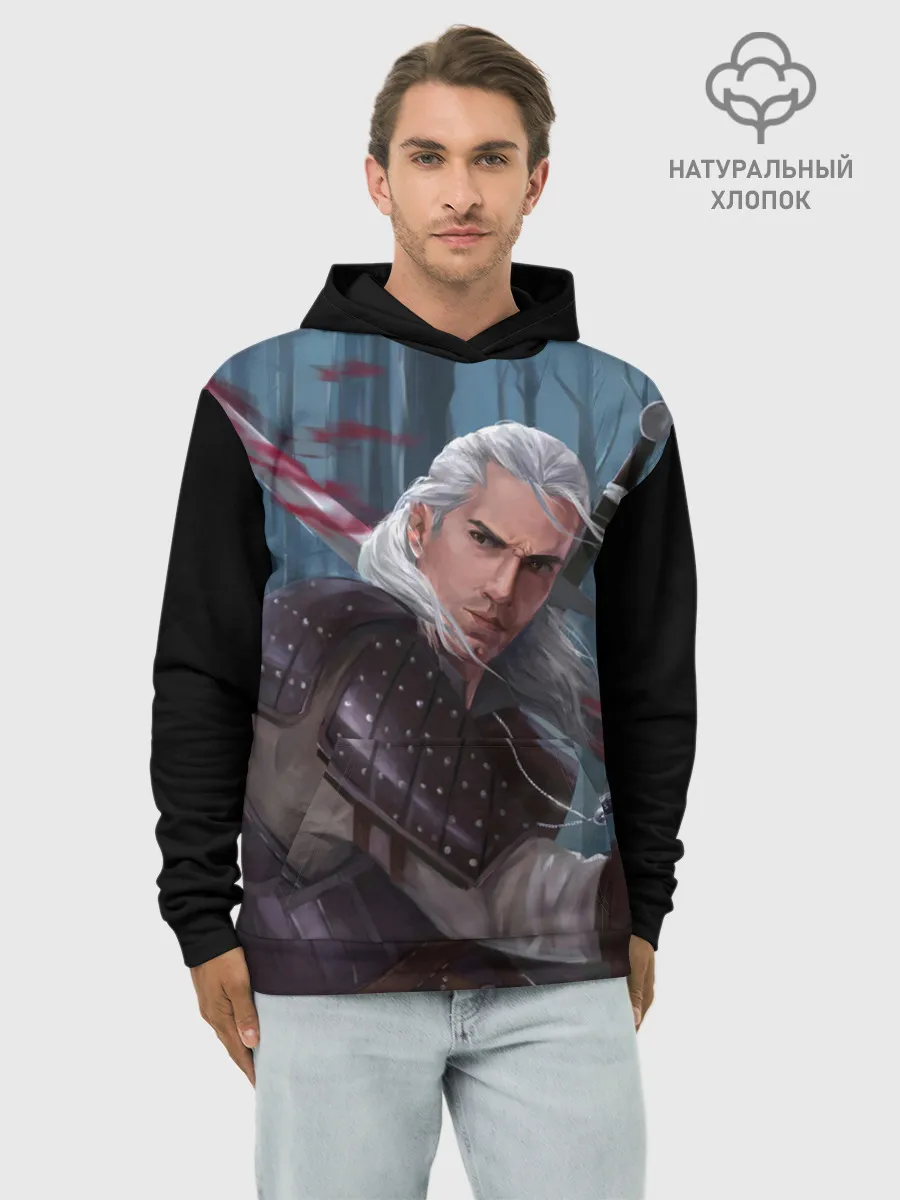 Худи мужской база хлопок / Ведьмак 2