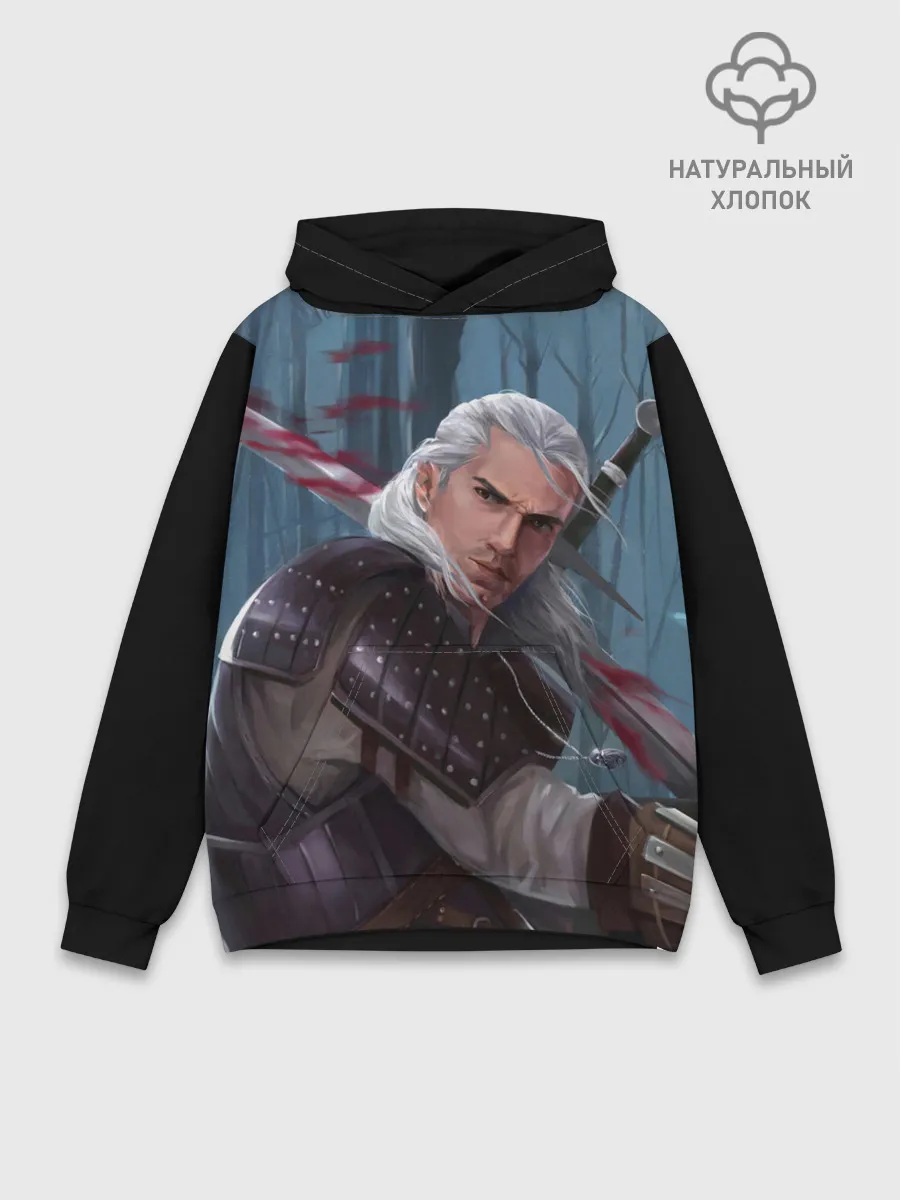 Худи мужской база хлопок / Ведьмак 2