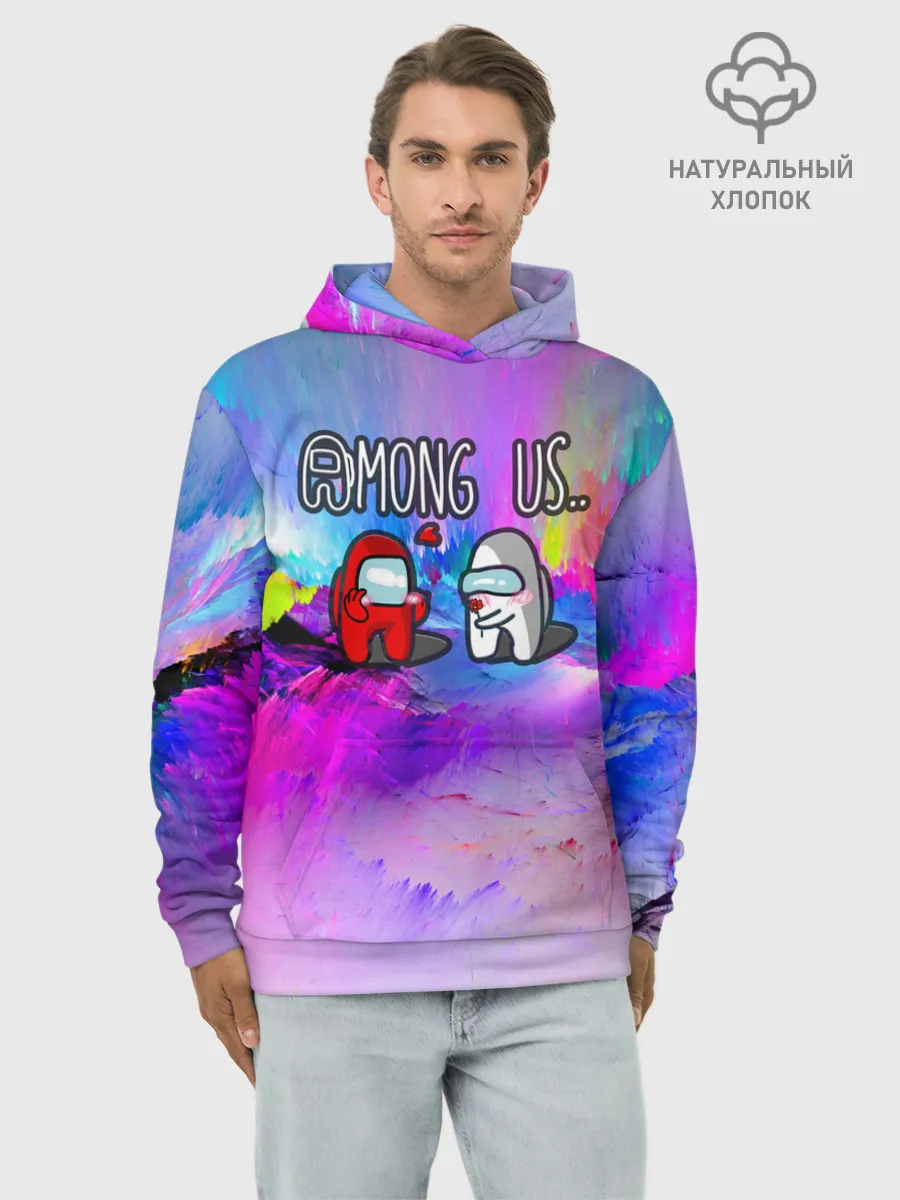 Худи мужской база хлопок / Among Us love