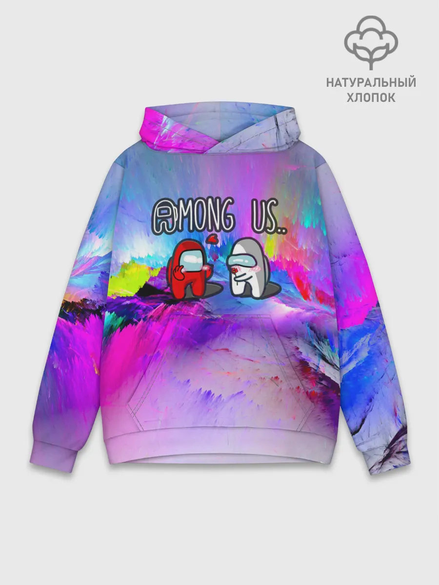 Худи мужской база хлопок / Among Us love