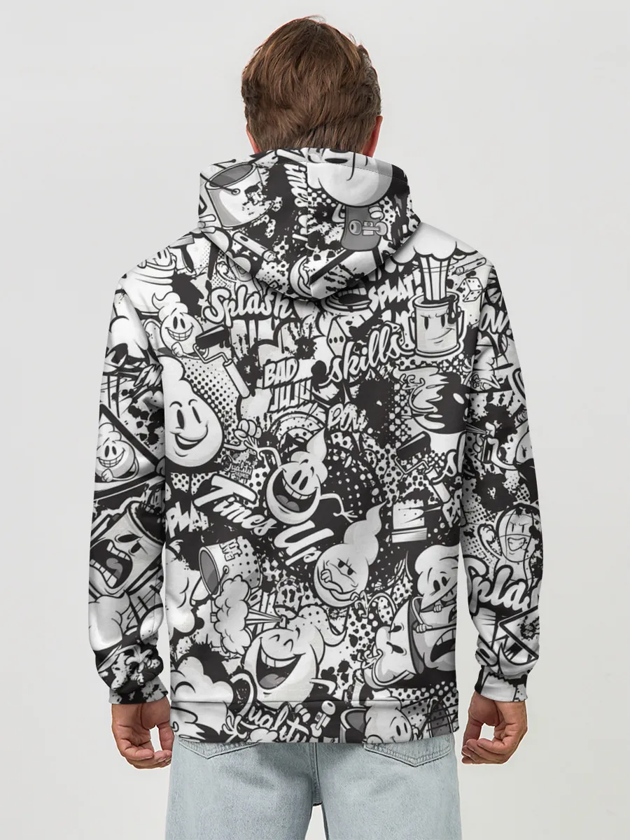 Худи мужской база хлопок / Граффити