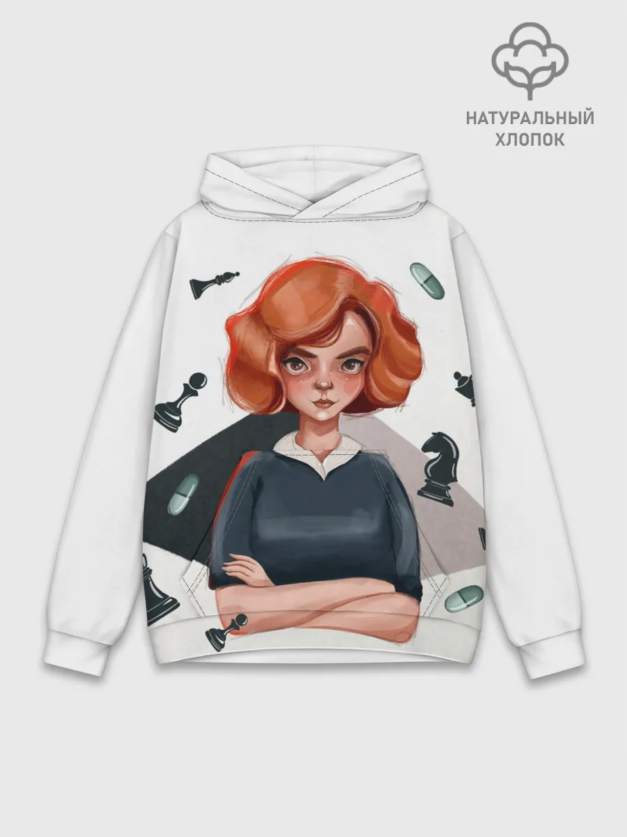 Худи мужской база хлопок / Ход Королевы