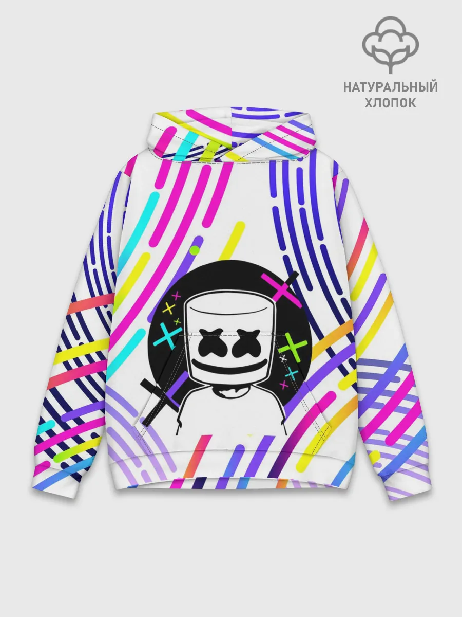 Худи мужской база хлопок / MARSHMELLO