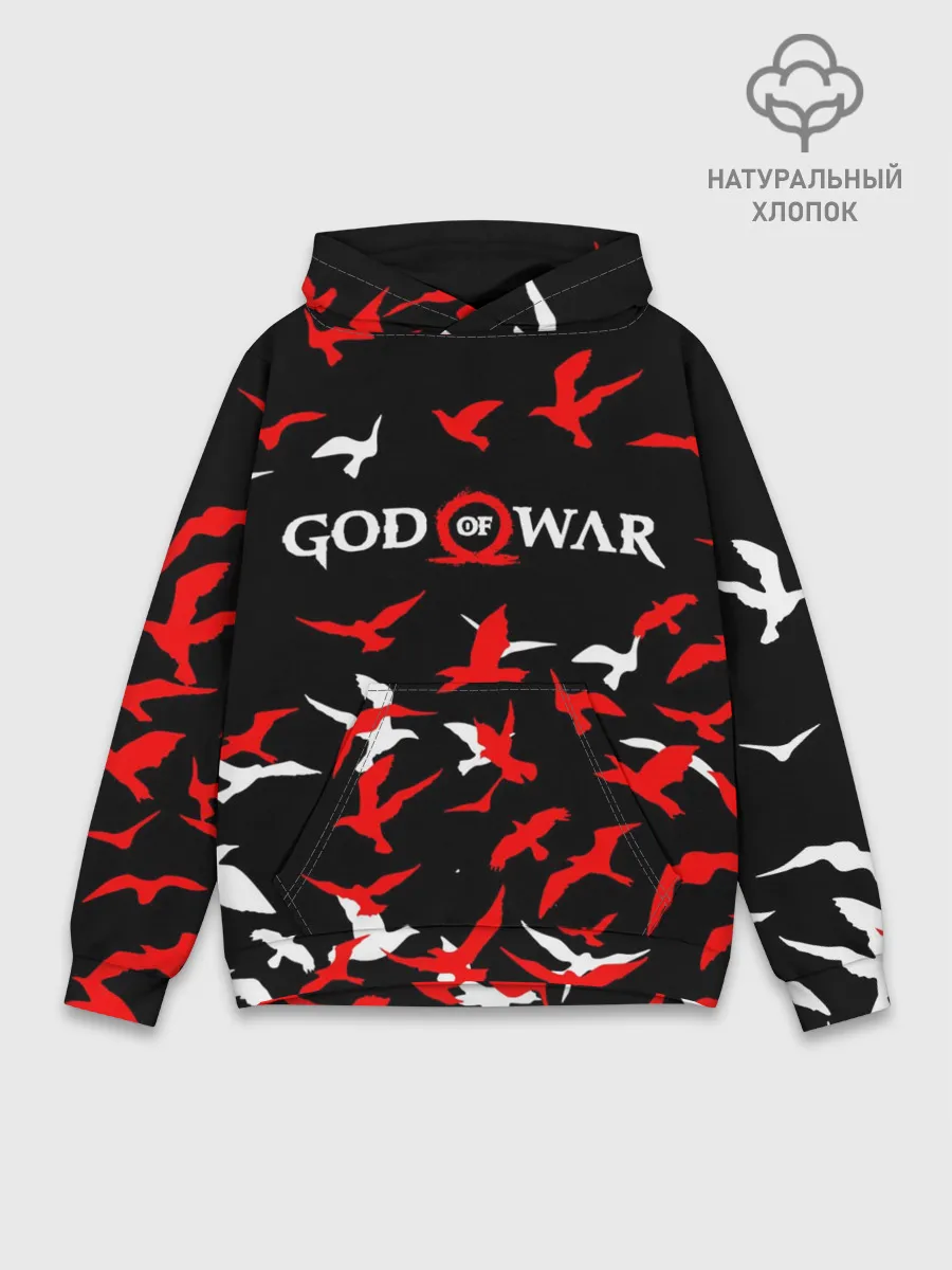 Худи мужской база хлопок / GOD OF WAR