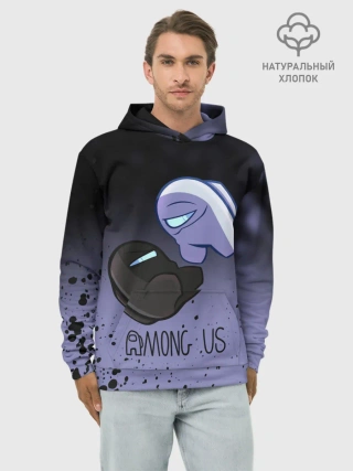 Худи мужской база хлопок / AMONG US - Кто Импостор?