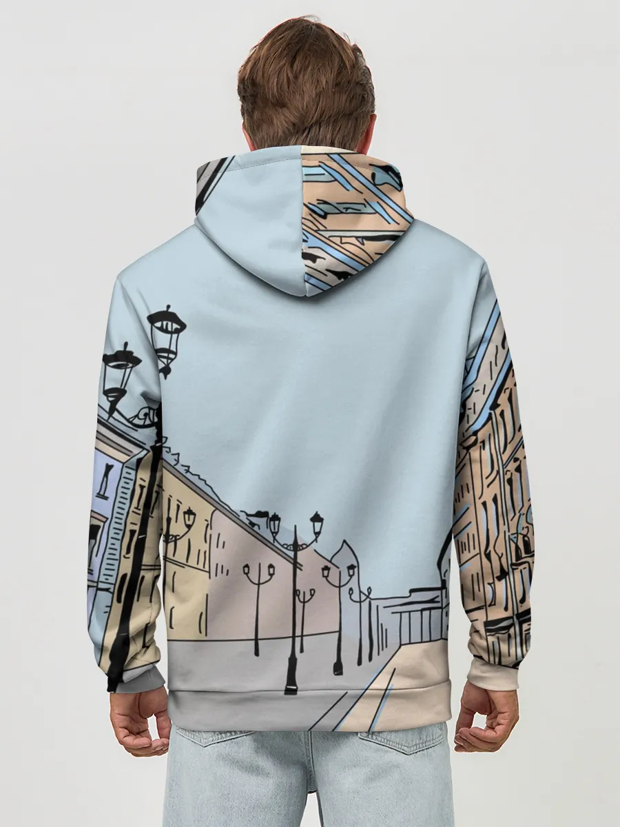 Худи мужской база хлопок / Петербург, я люблю тебя