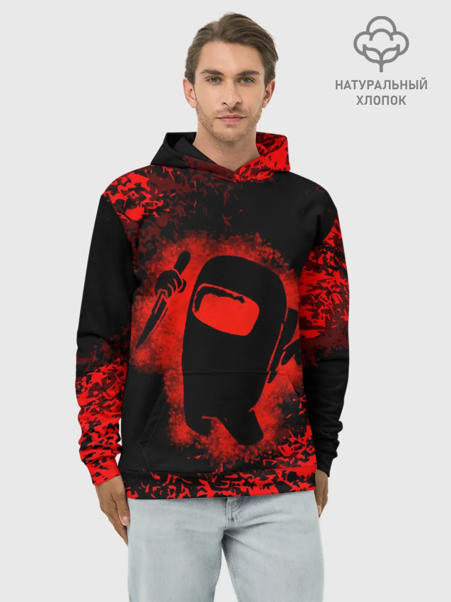 Худи мужской база хлопок / IMPOSTOR.