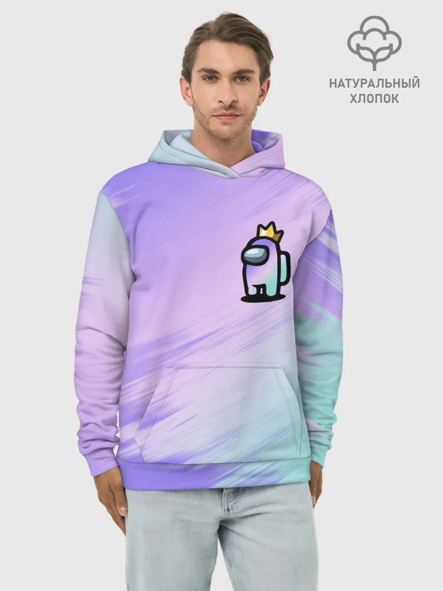 Худи мужской база хлопок / AMONG US GRADIENT