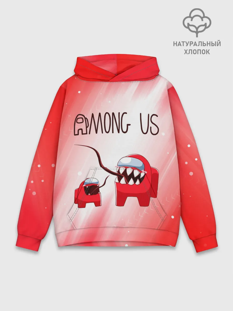 Худи мужской база хлопок / AMONG US - Impostor + Mini