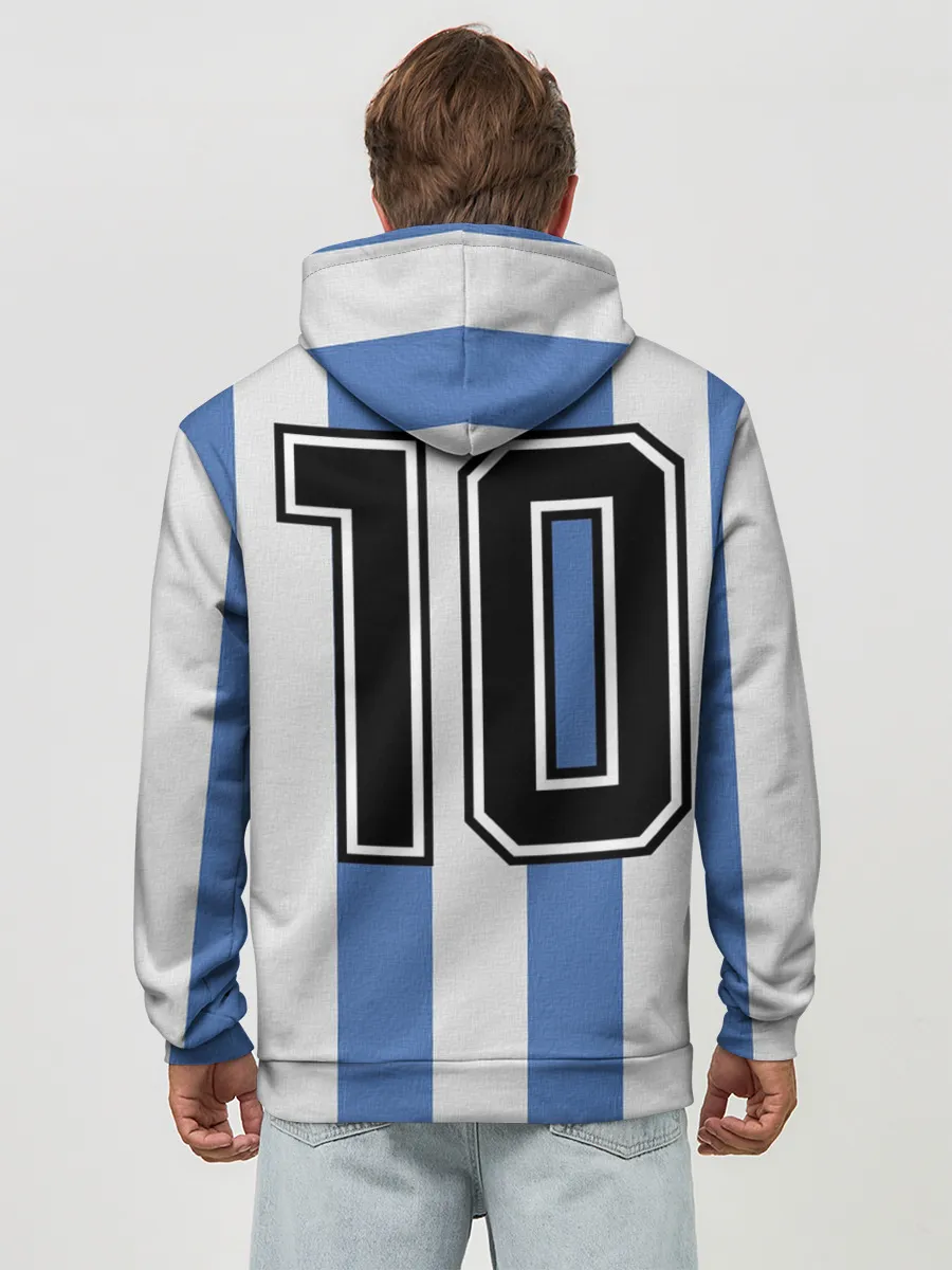 Худи мужской база хлопок / Диего Армандо Марадона D10S