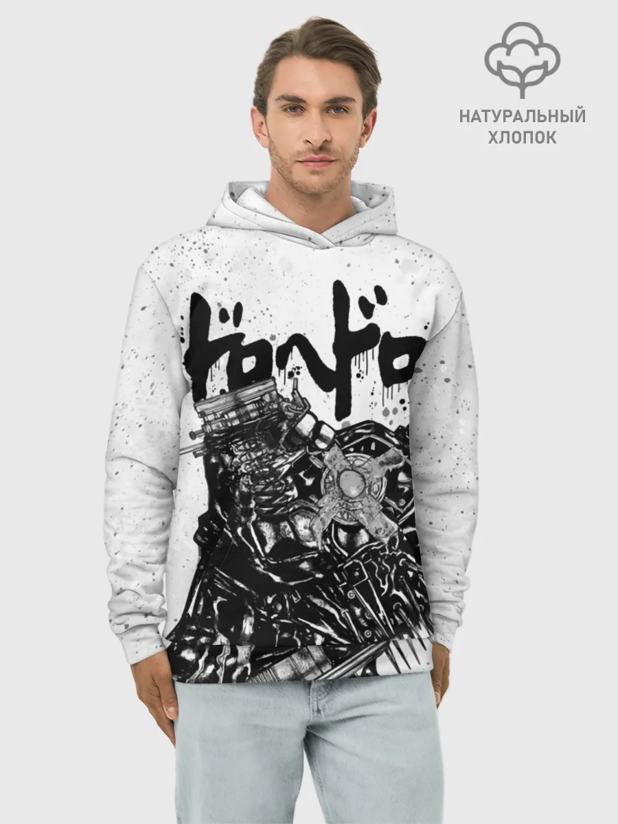 Худи мужской база хлопок / Профиль Каймана