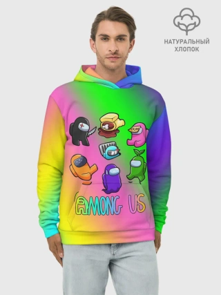 Худи мужской база хлопок / AMONG US