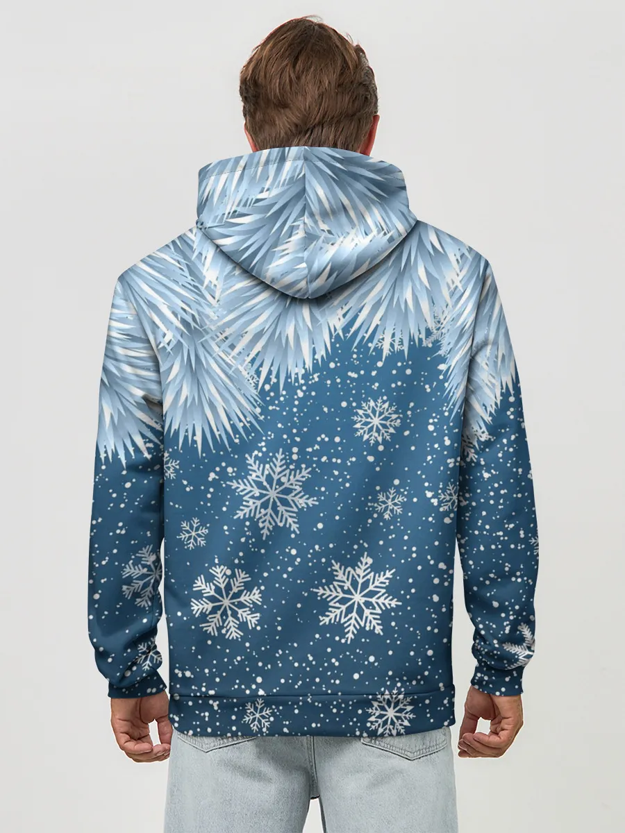 Худи мужской база хлопок / Снежное Настроенние