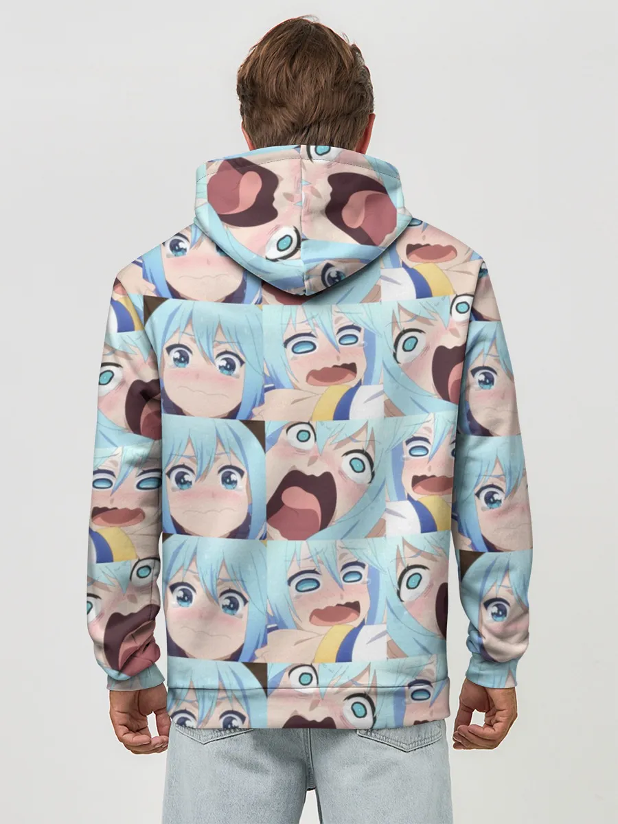 Худи мужской база хлопок / Аква Коносуба Aqua Konosuba