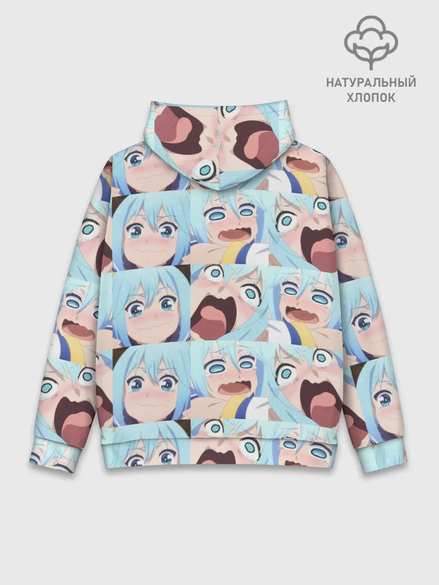 Худи мужской база хлопок / Аква Коносуба Aqua Konosuba