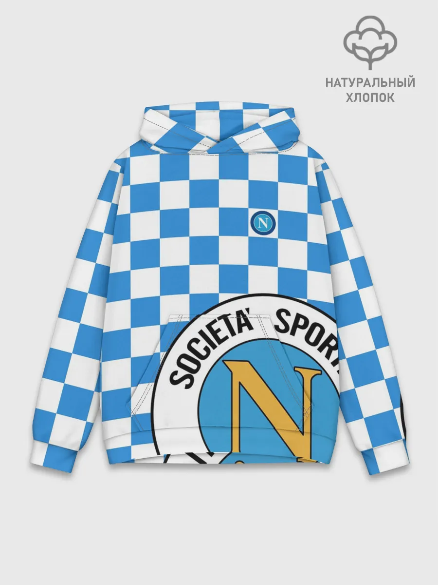 Худи мужской база хлопок / Форма Наполи - Марадона 10