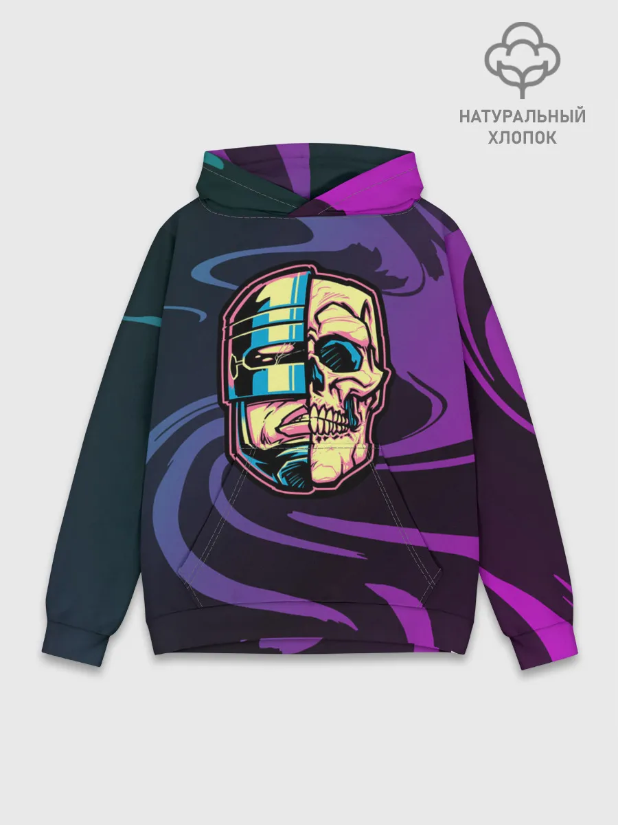 Худи мужской база хлопок / Робот полицейский