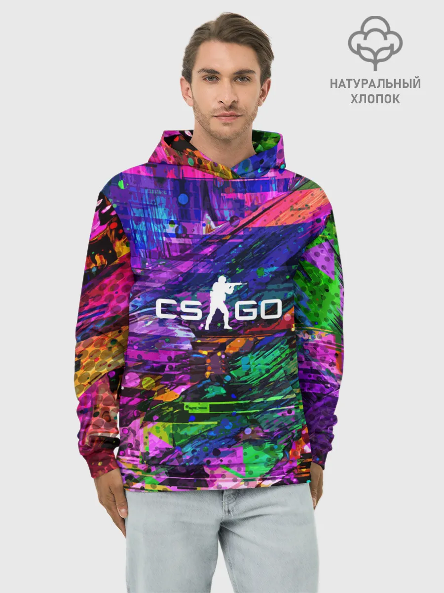 Худи мужской база хлопок / CS GO