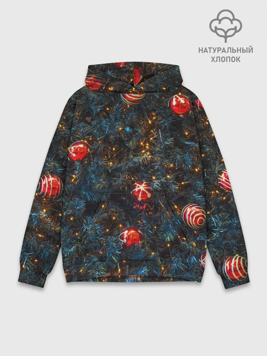 Худи мужской база хлопок / Новый Год