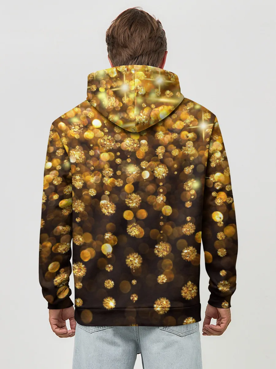 Худи мужской база хлопок / ЗОЛОТЫЕ БЛЕСТКИ