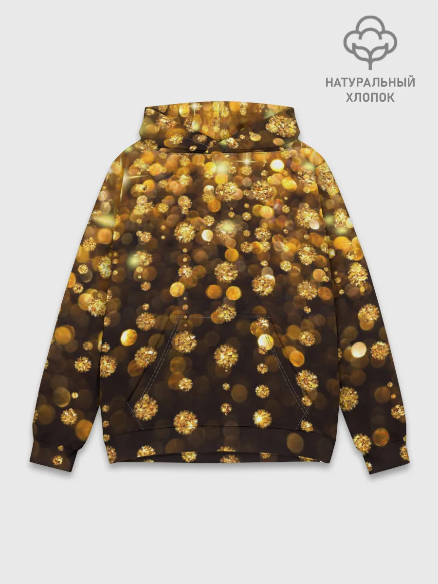 Худи мужской база хлопок / ЗОЛОТЫЕ БЛЕСТКИ
