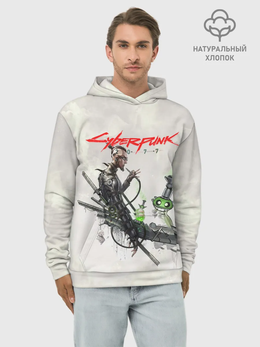 Худи мужской база хлопок / CYBERPUNK 2077