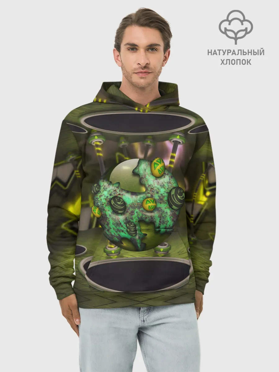 Худи мужской база хлопок / AbstractThings 3