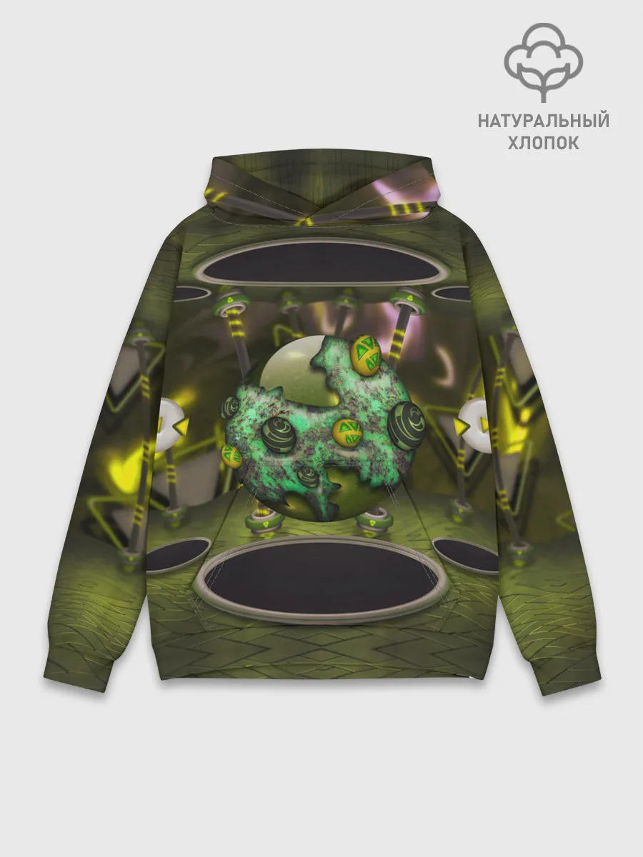 Худи мужской база хлопок / AbstractThings 3