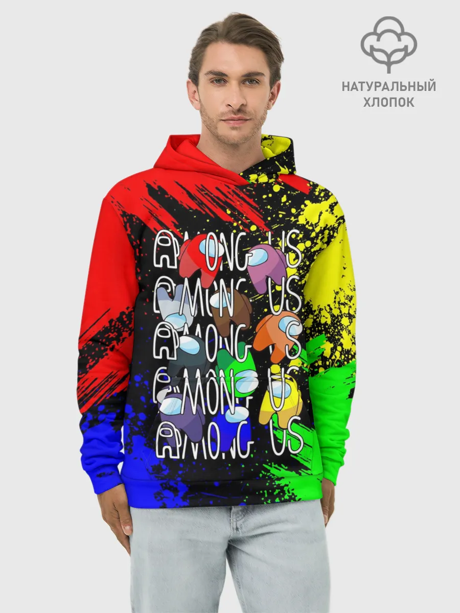Худи мужской база хлопок / AMONG US