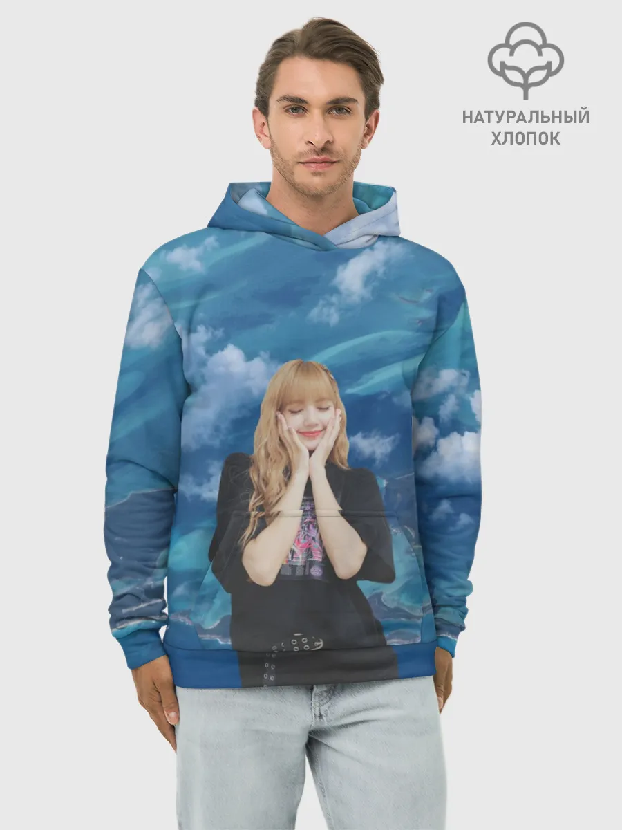 Худи мужской база хлопок / LISA BLACKPINK