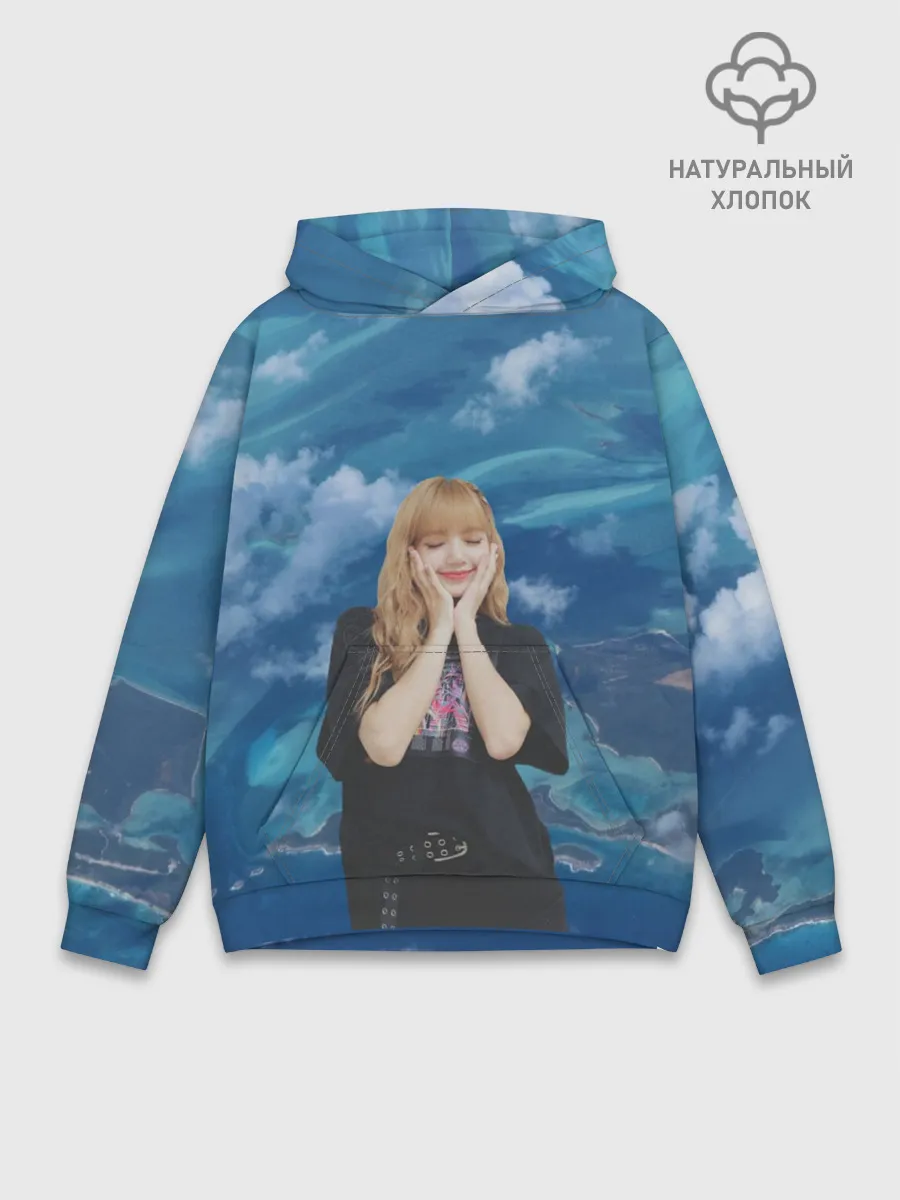 Худи мужской база хлопок / LISA BLACKPINK