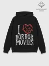 Худи мужской база хлопок / I Love Horror Movies