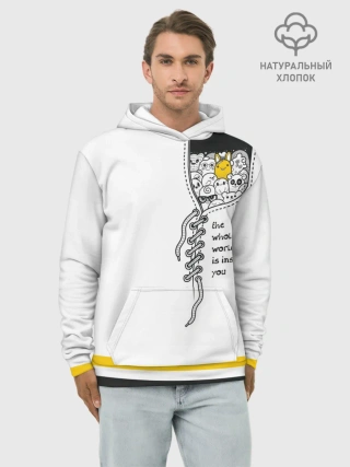 Худи мужской база хлопок / Внутри тебя целый мир