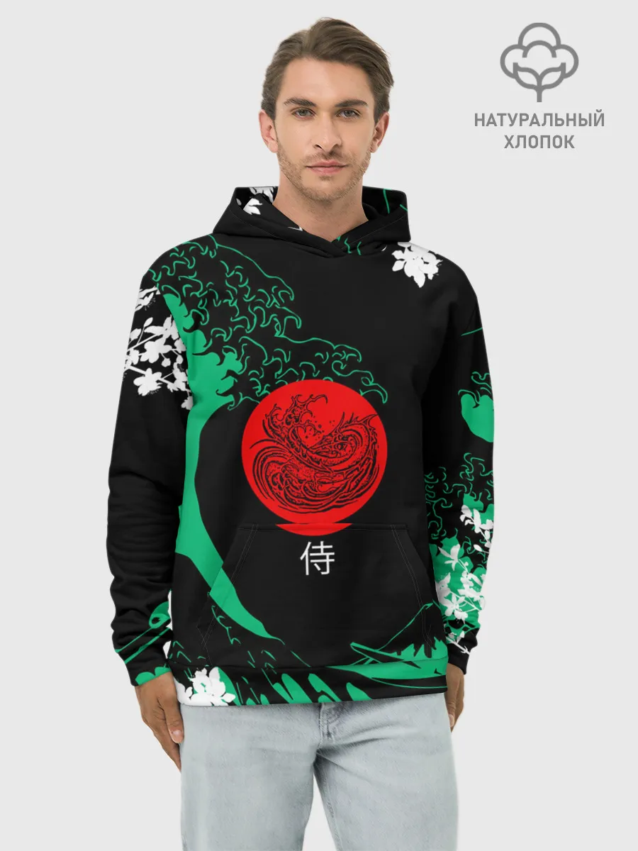 Худи мужской база хлопок / Japanese style