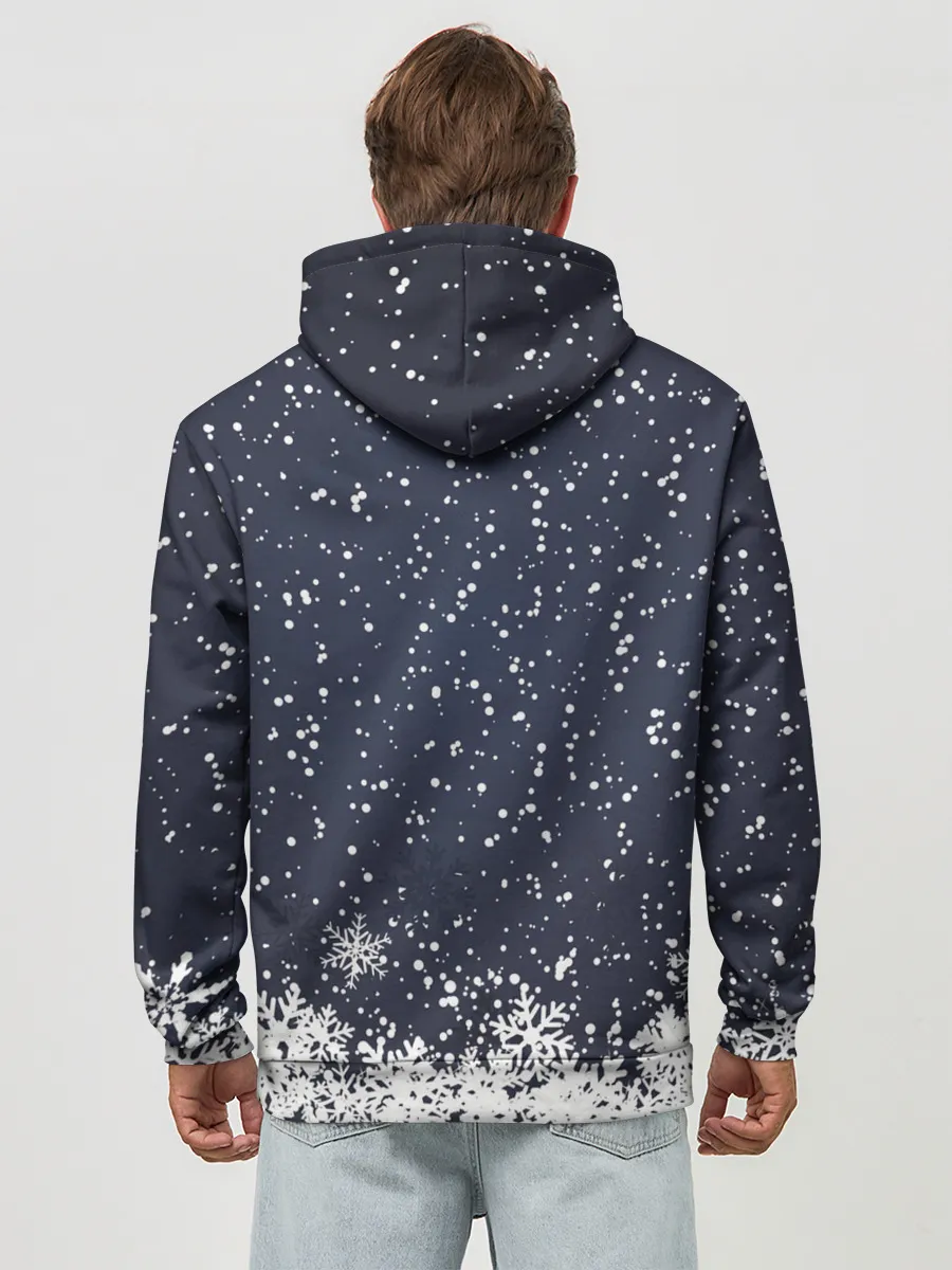 Худи мужской база хлопок / Атмосфера нового года