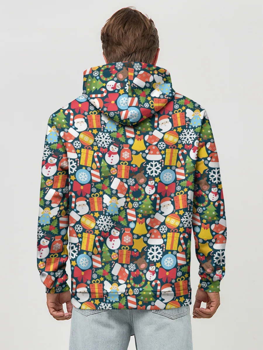 Худи мужской база хлопок / Новый Год