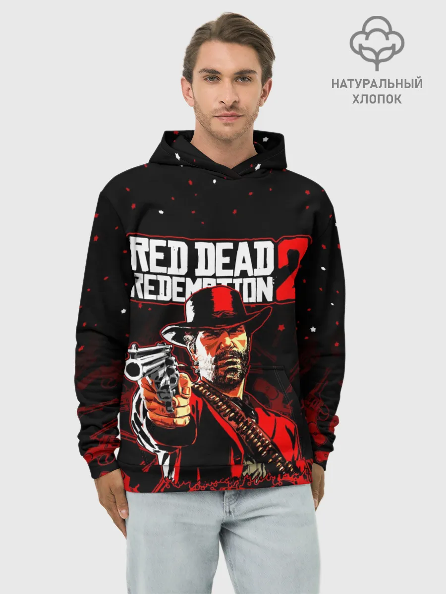 Худи мужской база хлопок / RED DEAD REDEMPTION 2