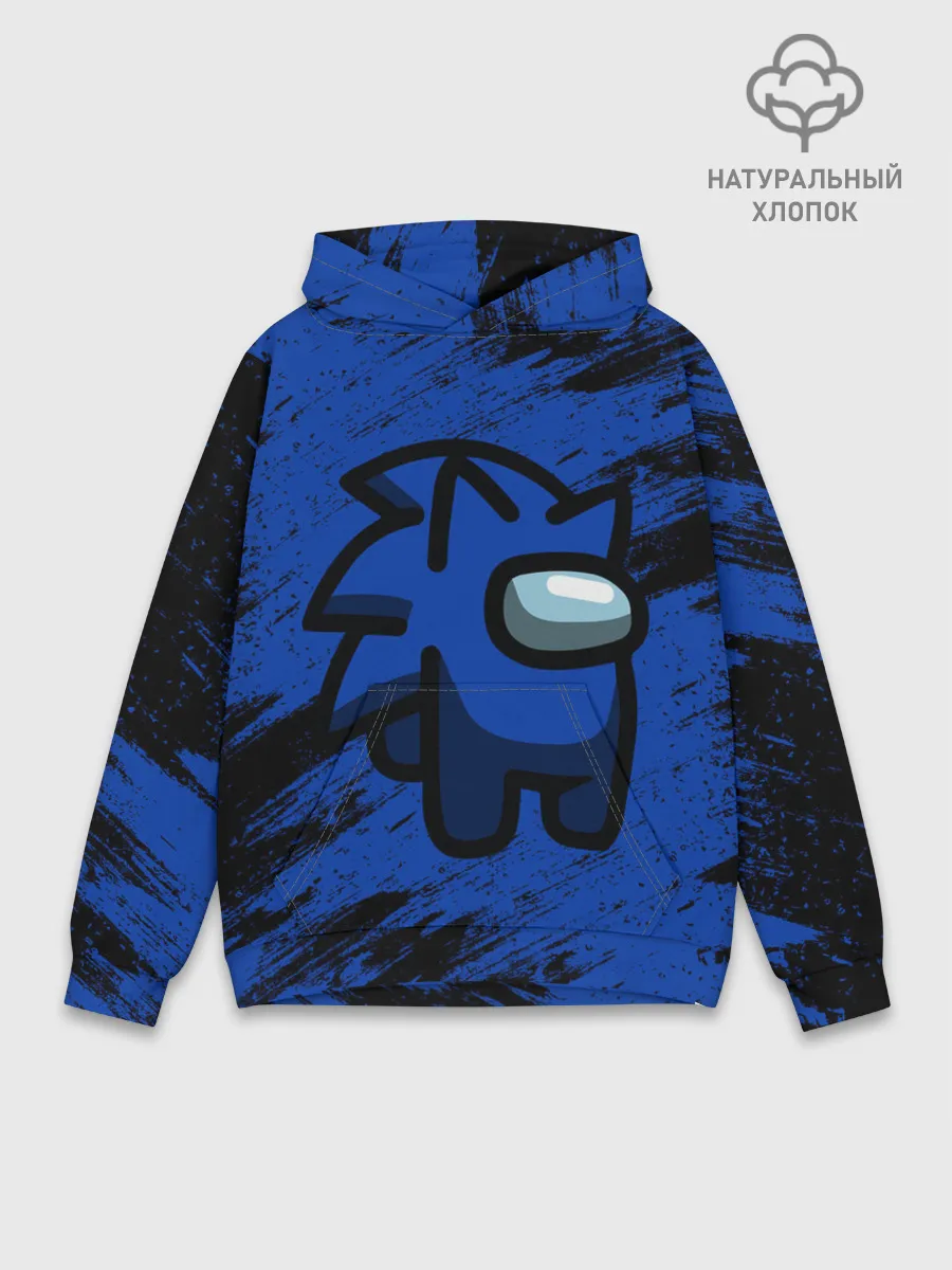 Худи мужской база хлопок / AMONG US - СОНИК