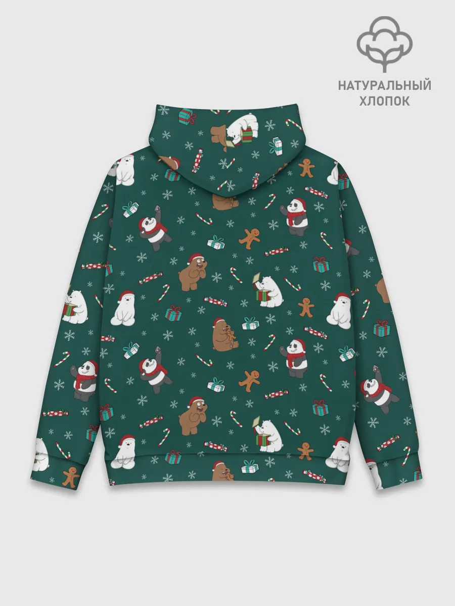 Худи мужской база хлопок / We Bare Bears