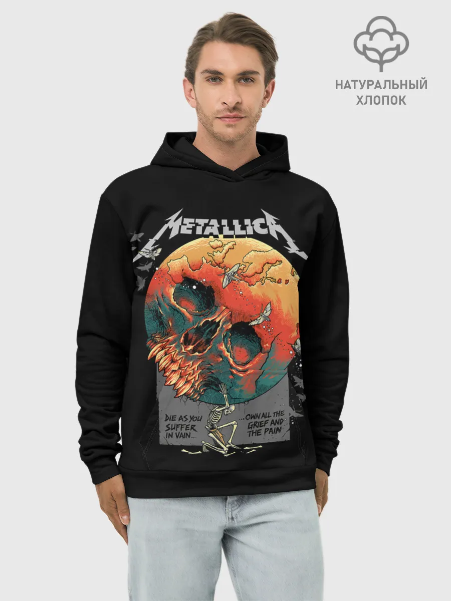 Худи мужской база хлопок / Metallica
