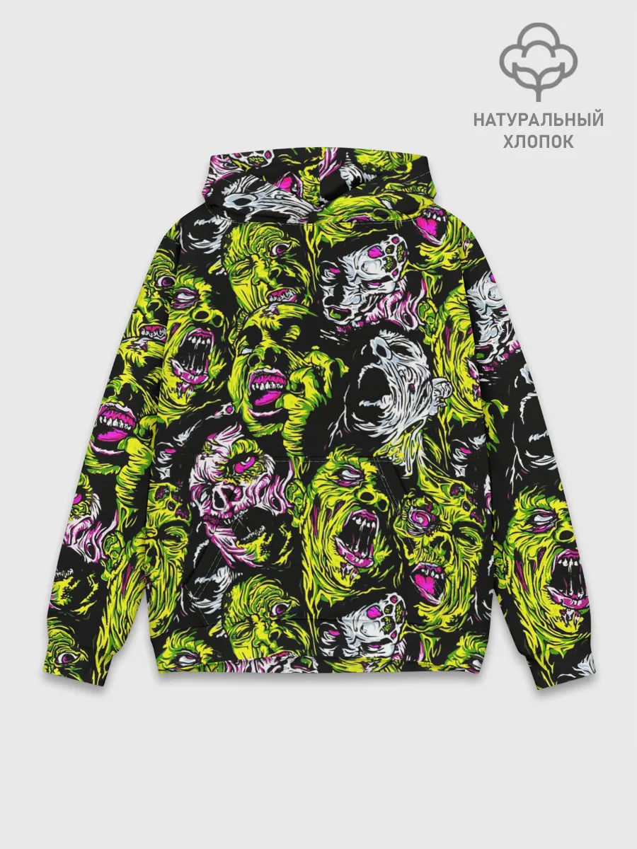 Худи мужской база хлопок / ЗОМБИ