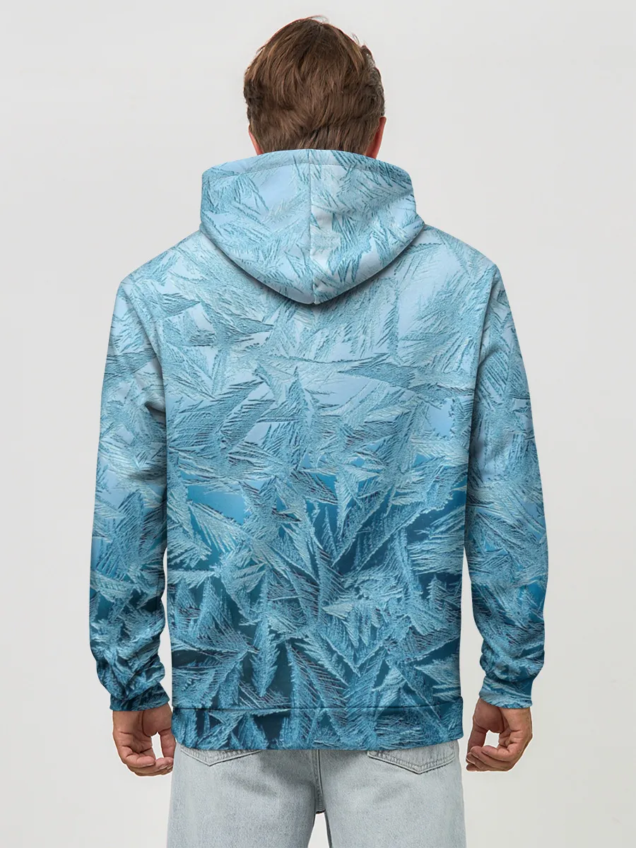 Худи мужской база хлопок / Иней