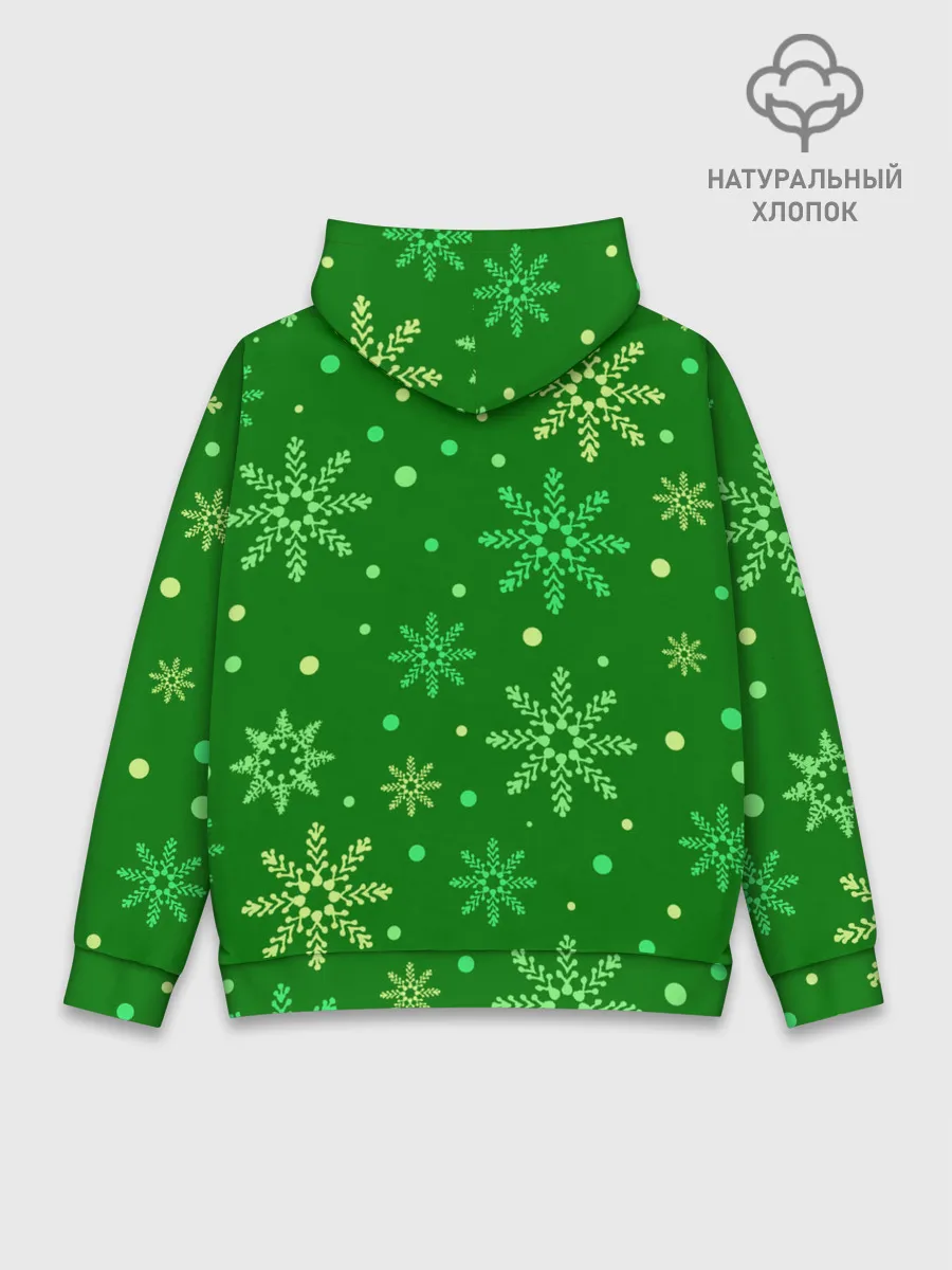 Худи мужской база хлопок / ЗИМНИЙ MINECRAFT