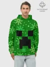 Худи мужской база хлопок / ЗИМНИЙ MINECRAFT