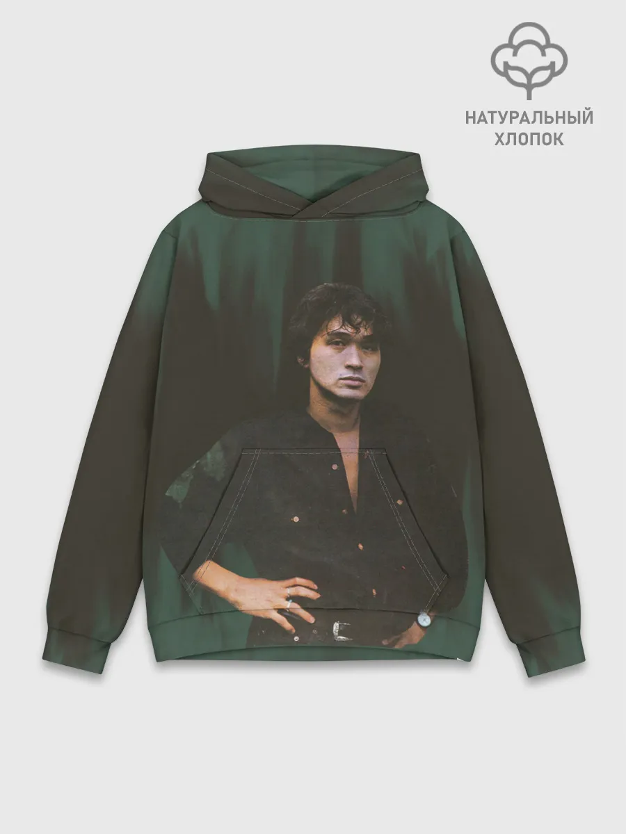 Худи мужской база хлопок / ВИКТОР ЦОЙ